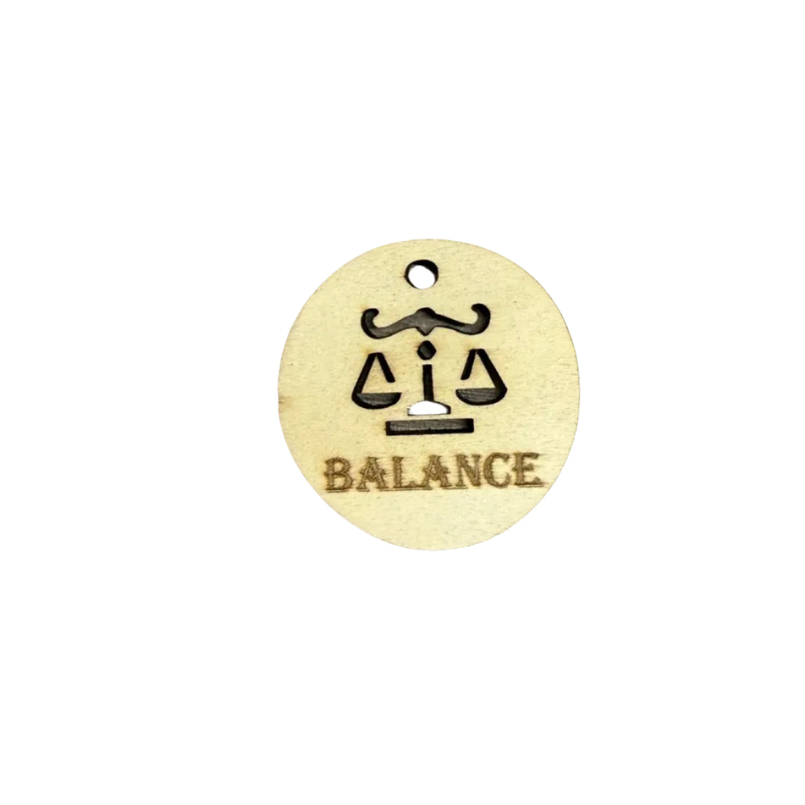 Porte-Clé en bois - Signe Balance - 3Dvolution