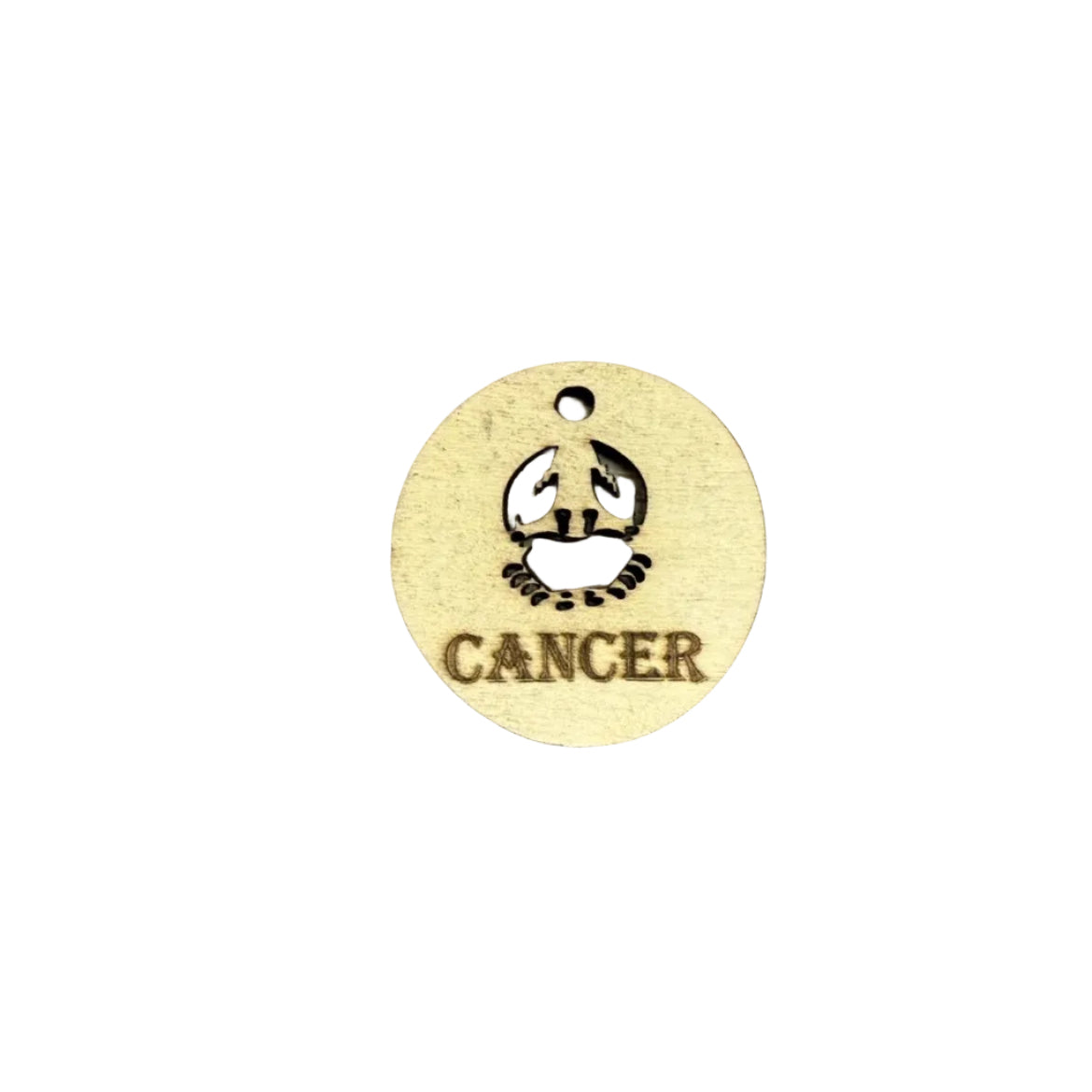 Porte-Clé en bois - Signe Cancer - 3Dvolution