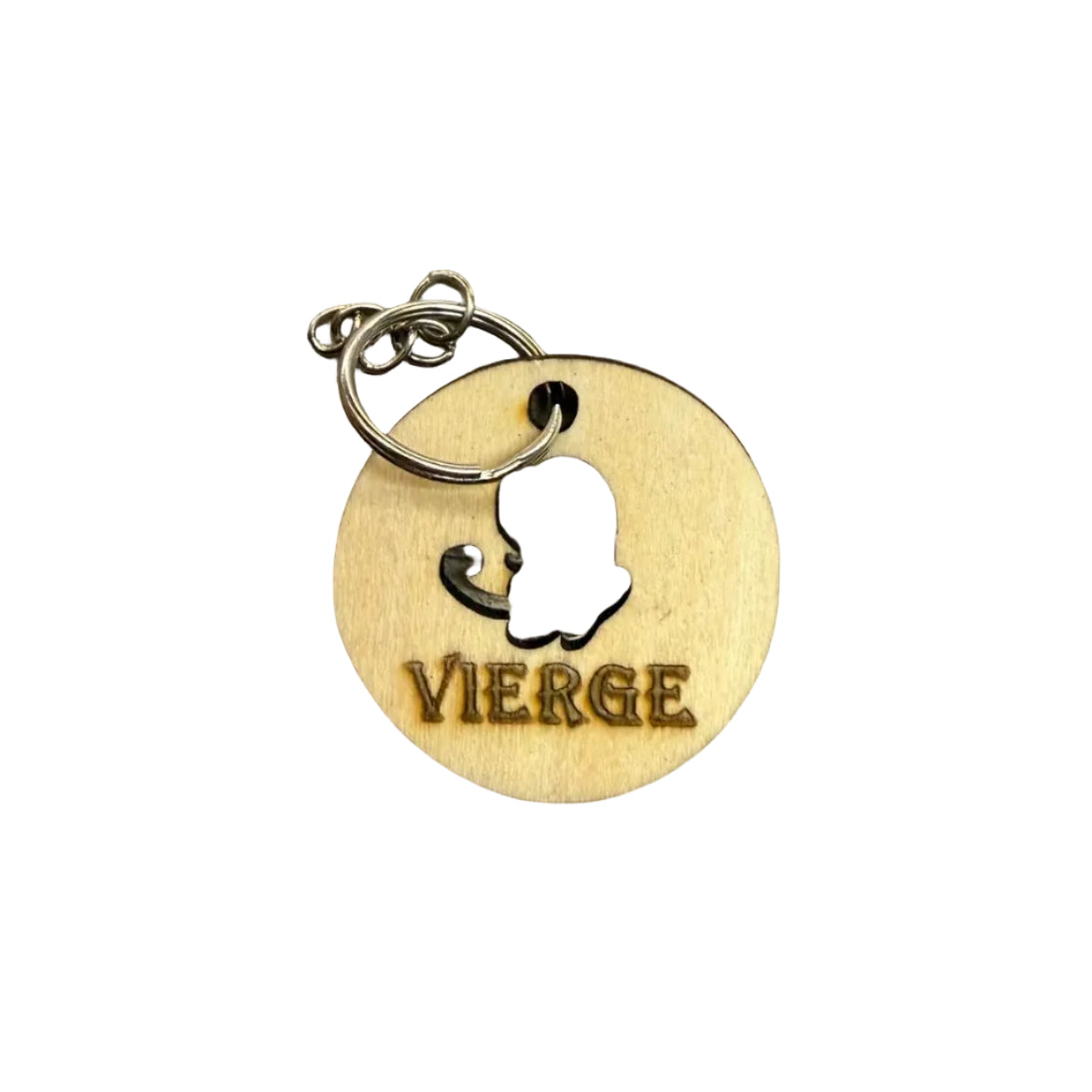 Porte-Clé en bois - Signe Vierge - 3Dvolution