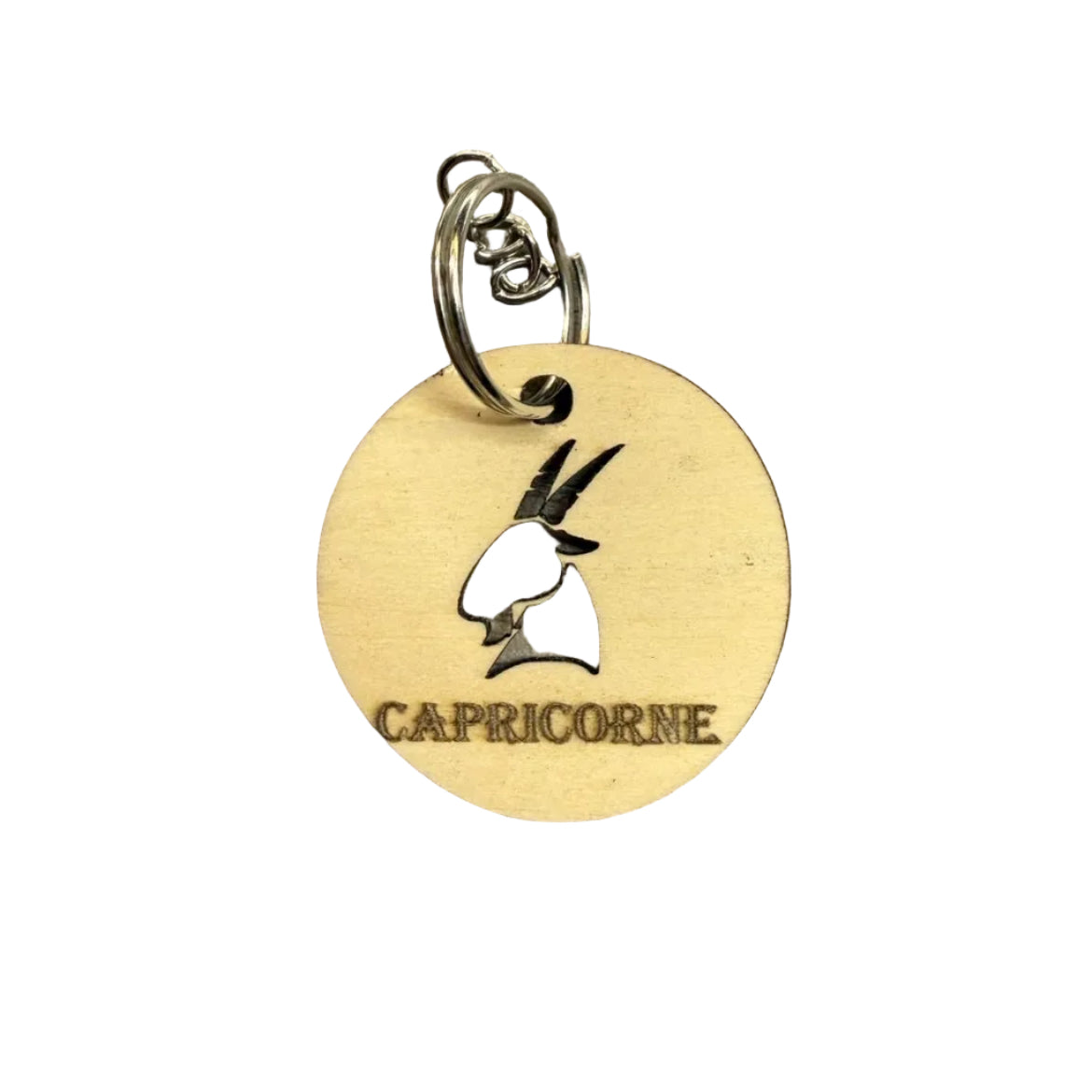Porte-Clé en bois - Signe Capricorne - 3Dvolution
