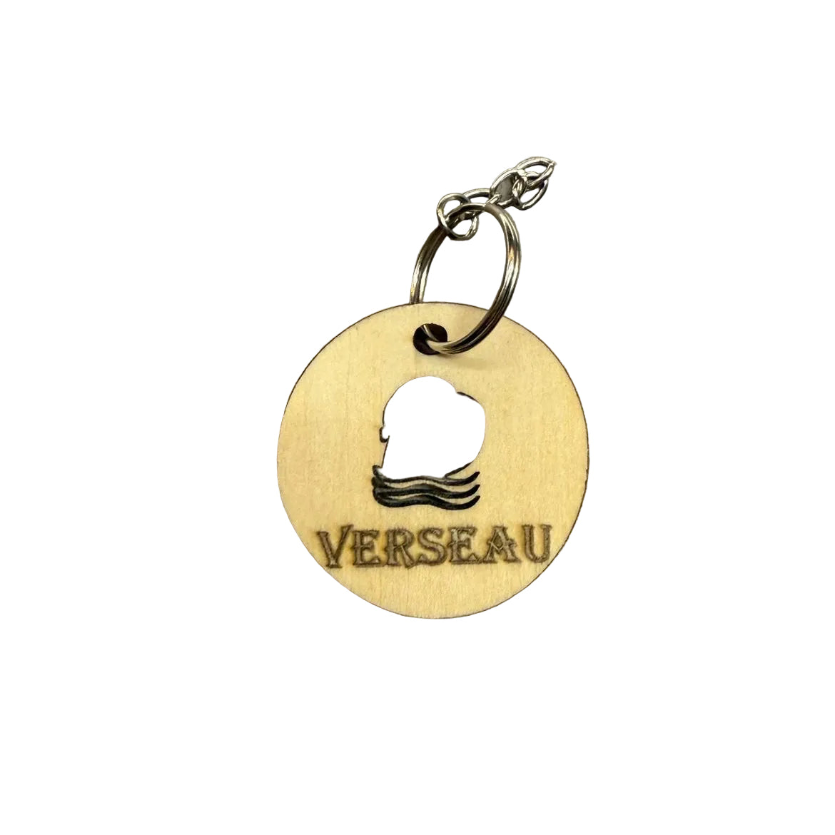 Porte-Clé en bois - Signe Verseau - 3Dvolution